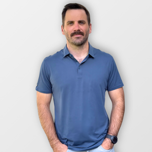 One & Done Lightweight Golf Polo - Navy